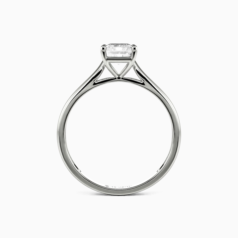 "Always Love You" 0.8ct Emerald Cut Solitaire Engagement Ring