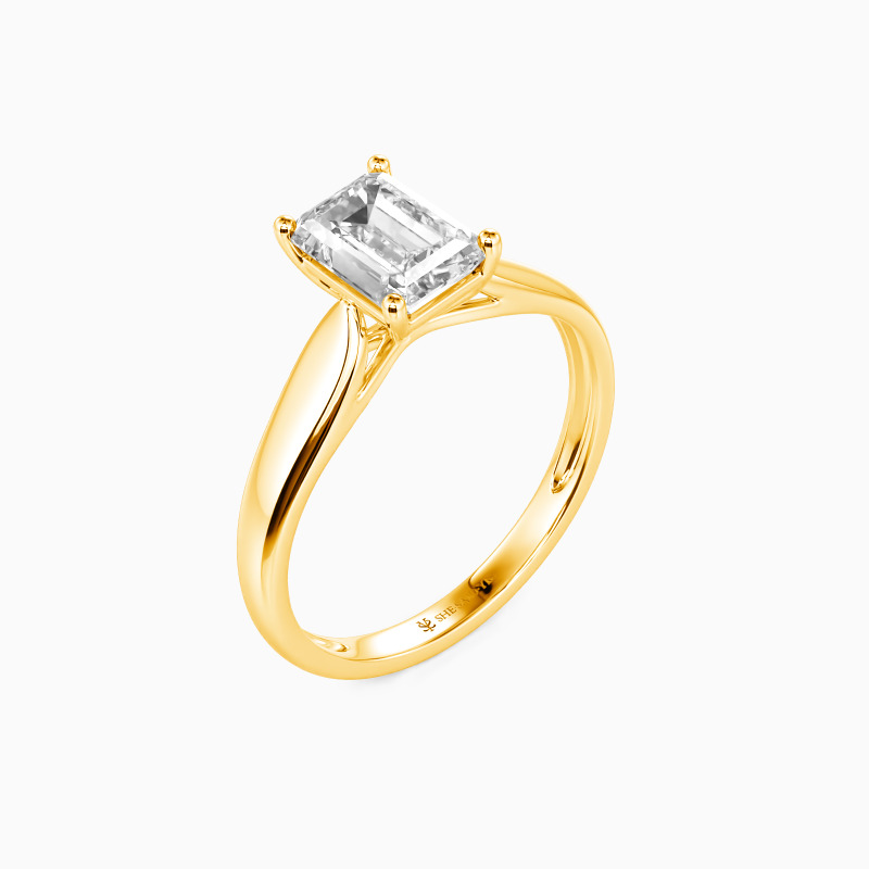 "Unendliche Liebe" 2ct Smaragd-Schliff Solitärring