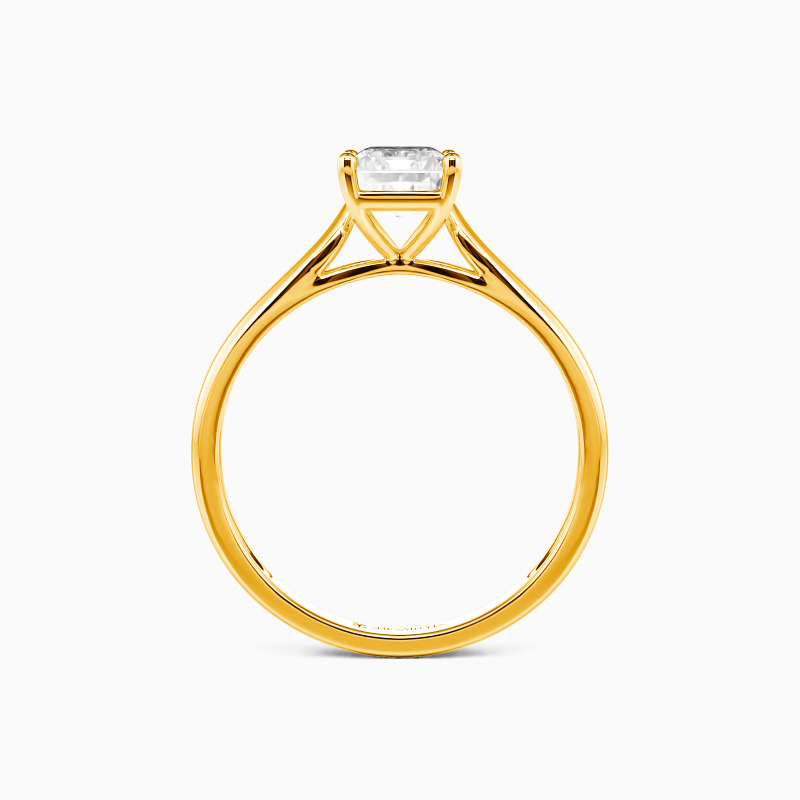 "Unendliche Liebe" 2ct Smaragd-Schliff Solitärring