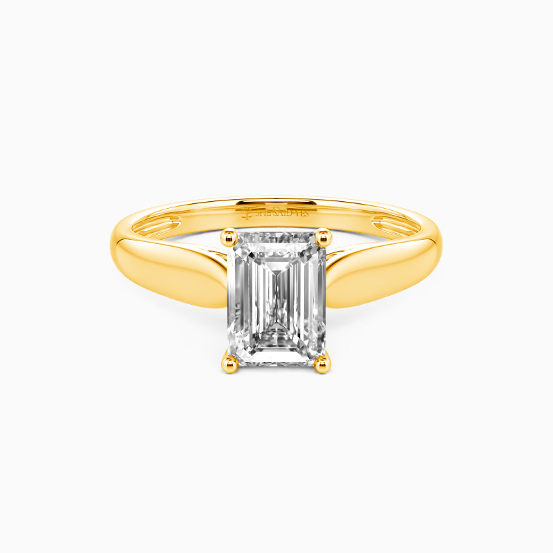 "Always Love You" Emerald Cut Solitaire Engagement Ring