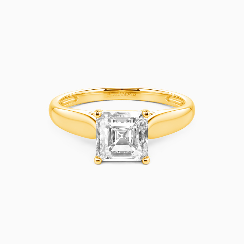 "Always Love You" 1.5ct Asscher Cut Solitaire Engagement Ring