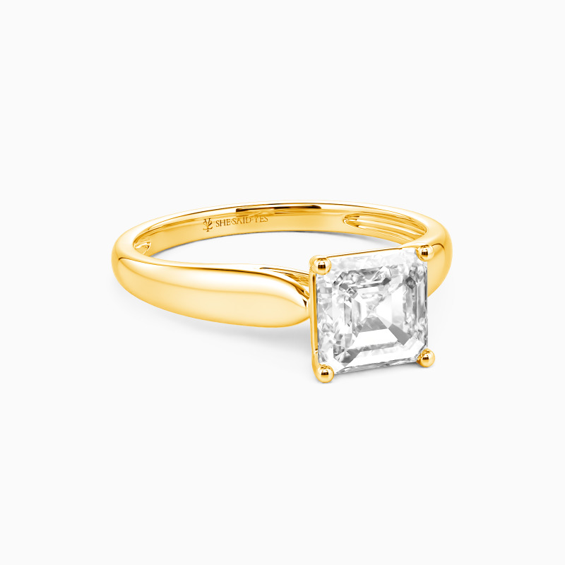 "Always Love You" 1.5ct Asscher Cut Solitaire Engagement Ring