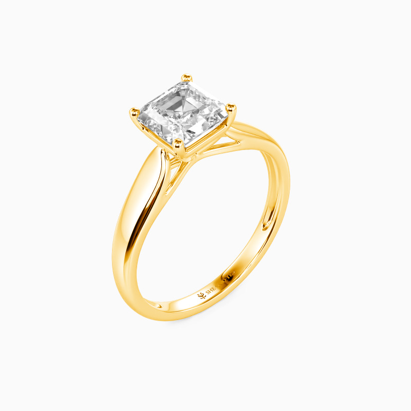 "Always Love You" 1.5ct Asscher Cut Solitaire Engagement Ring