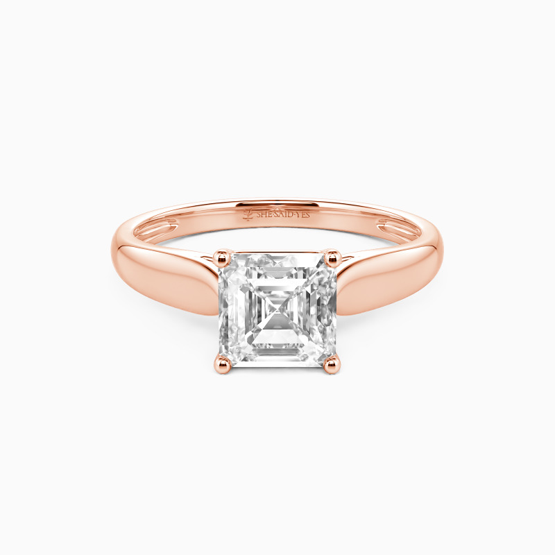 "Always Love You" 2.5ct Asscher Cut Solitaire Engagement Ring