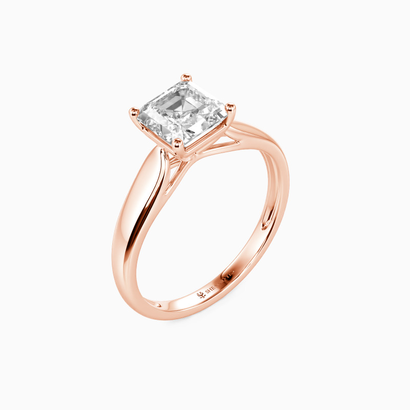"Always Love You" 2.5ct Asscher Cut Solitaire Engagement Ring