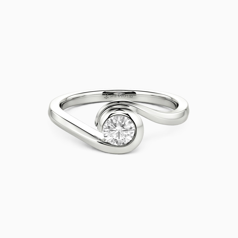 "Our True Destiny" 0.3ct Round Cut Solitaire Engagement Ring
