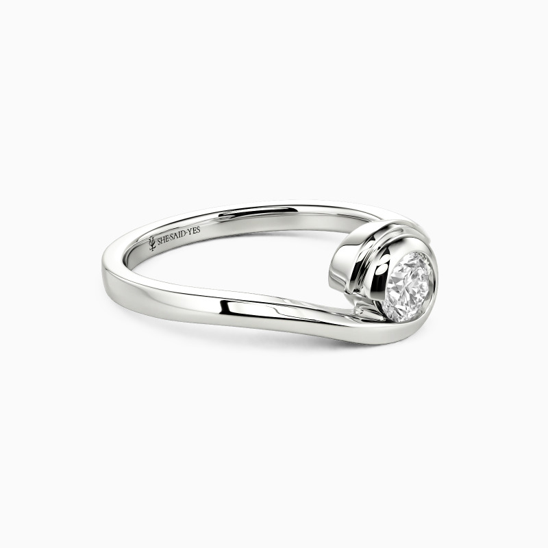 "Our True Destiny" 0.3ct Round Cut Solitaire Engagement Ring