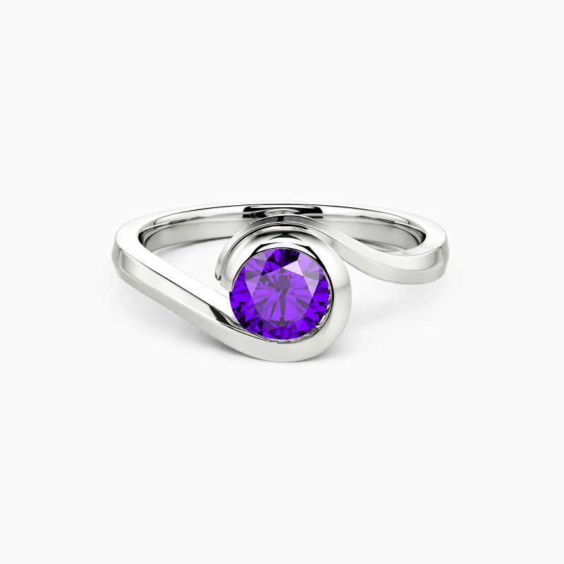 "Notre véritable destin" Solitaire taille ronde