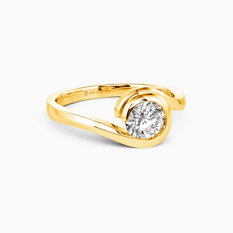 "Our True Destiny" 0.6ct Round Cut Solitaire Engagement Ring