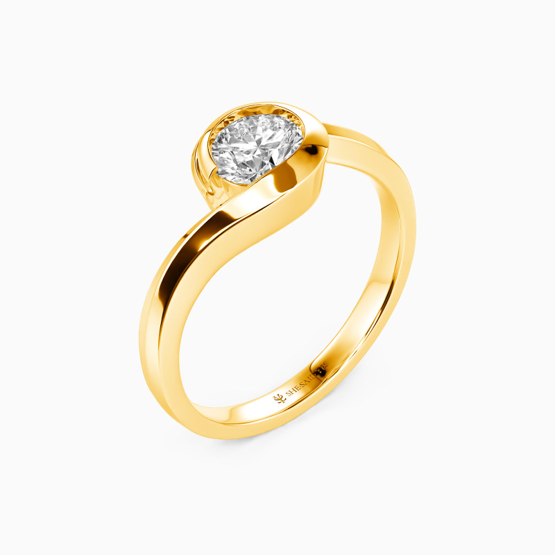 "Our True Destiny" 0.6ct Round Cut Solitaire Engagement Ring