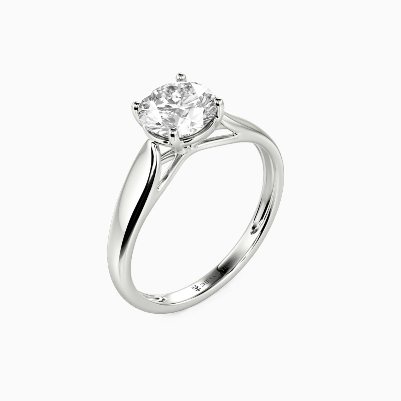 "Always Love You" 0.8ct Round Cut Solitaire Engagement Ring