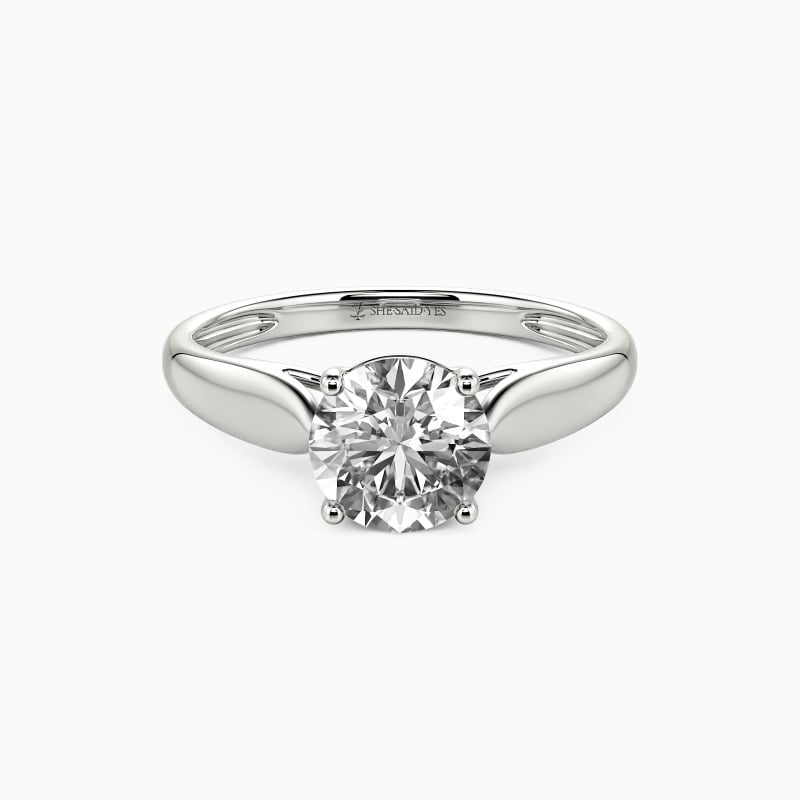 "Always Love You" Round Cut Solitaire Engagement Ring