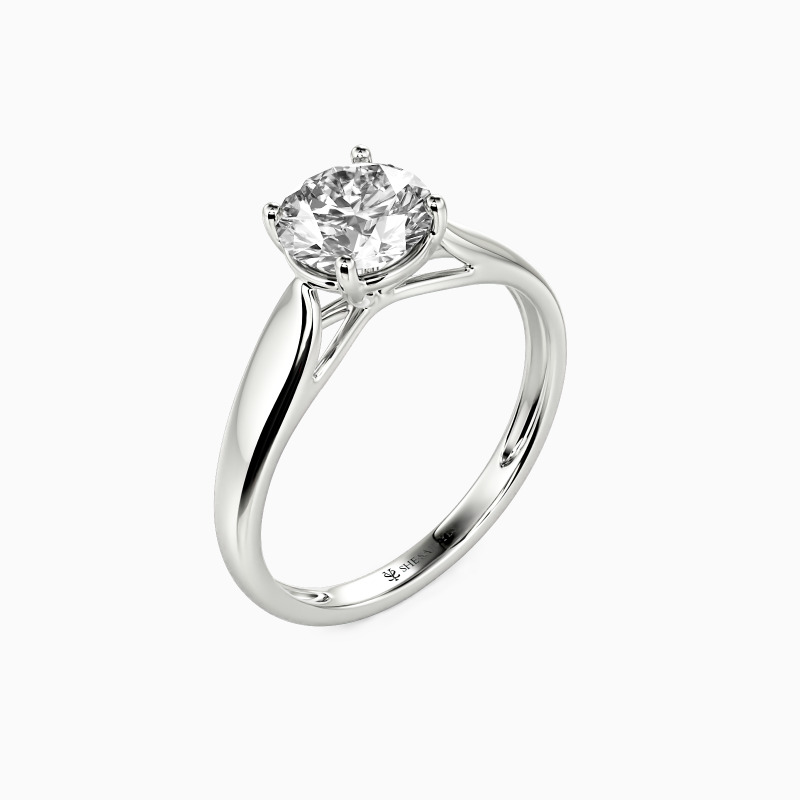"Always Love You" Round Cut Solitaire Engagement Ring