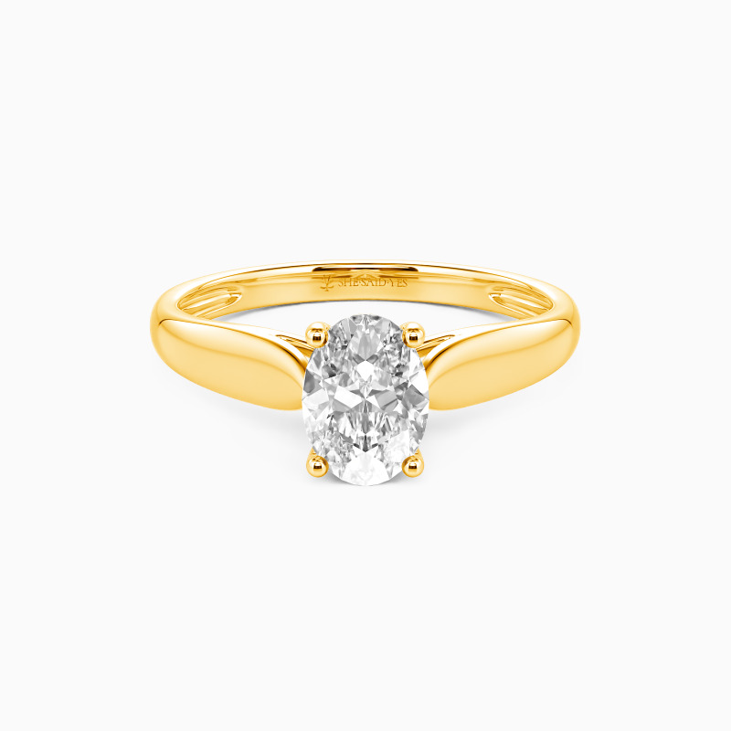 "Always Love You" 1.5ct Oval Cut Solitaire Engagement Ring