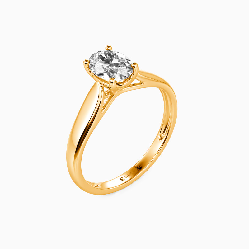 "Always Love You" Oval Cut Solitaire Engagement Ring