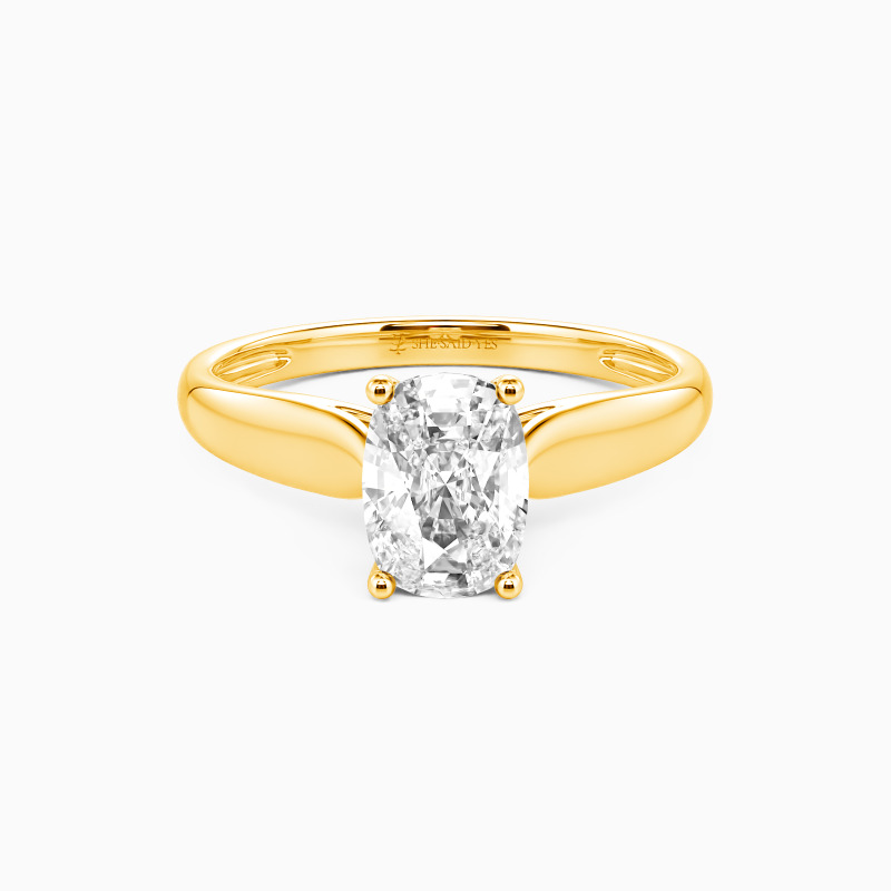 "Always Love You" 3ct Elongated Cushion Solitaire Engagement Ring