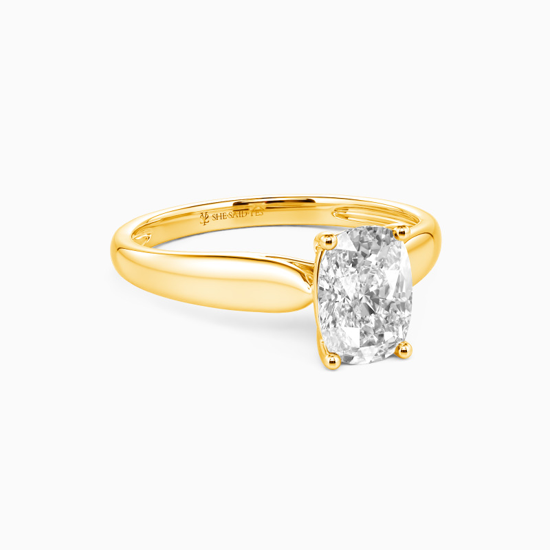 "Always Love You" 3ct Elongated Cushion Solitaire Engagement Ring