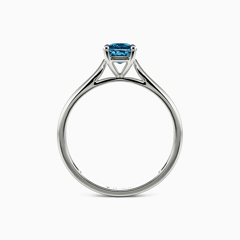 "Always Love You" Fat Oblong Solitaire Engagement Ring