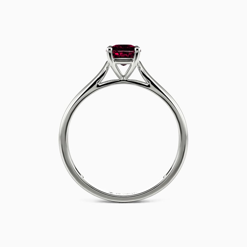 "Always Love You" Fat Oblong Solitaire Engagement Ring