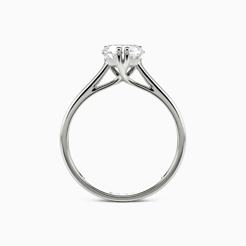 "Love Story" 0.5ct Heart Cut Solitaire Engagement Ring