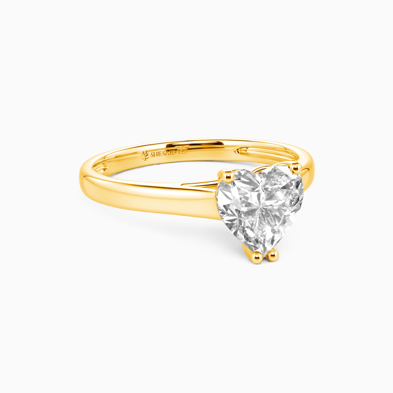 "Love Story" 1.2ct Heart Cut Solitaire Engagement Ring