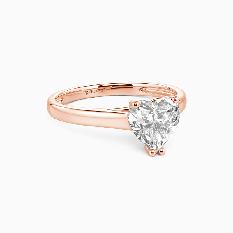"Love Story" 1.5ct Heart Cut Solitaire Engagement Ring