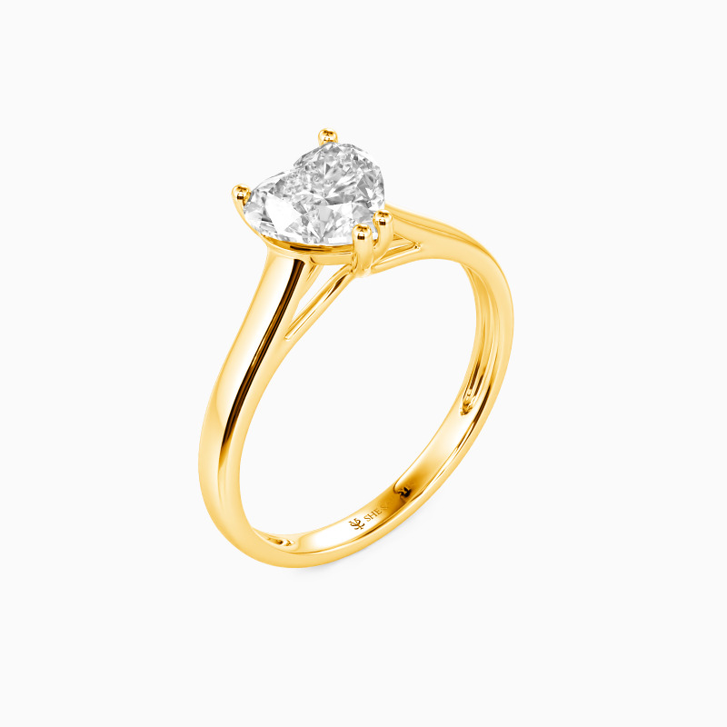 "Love Story" 2ct Heart Cut Solitaire Engagement Ring