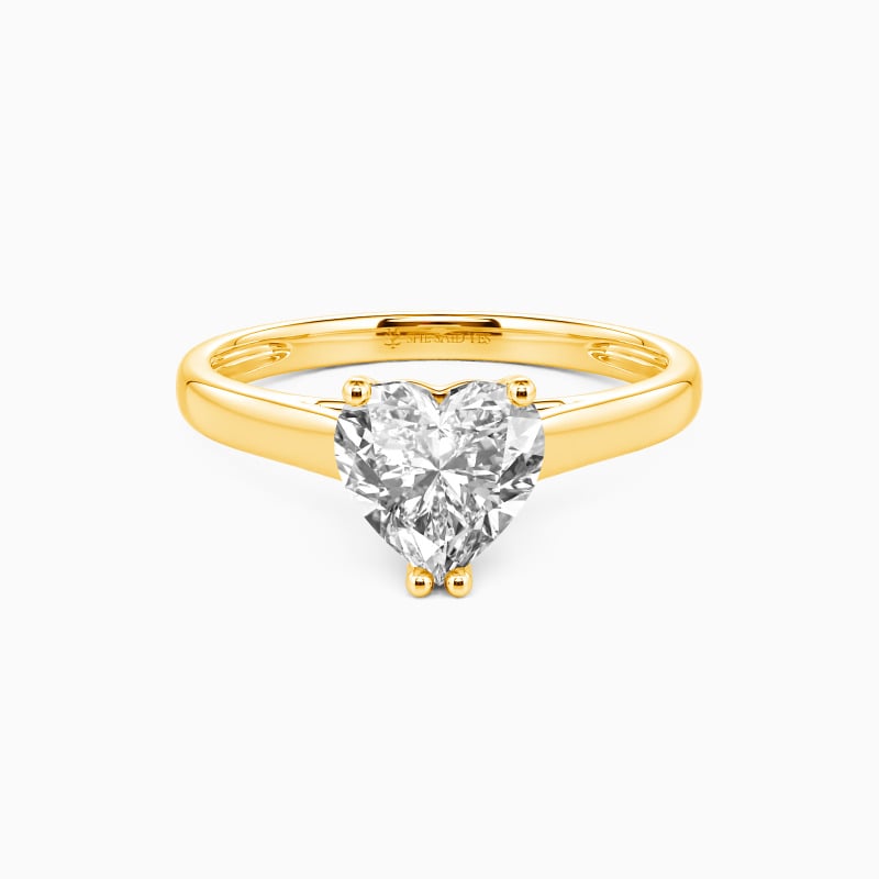 "Love Story" Heart Cut Solitaire Engagement Ring