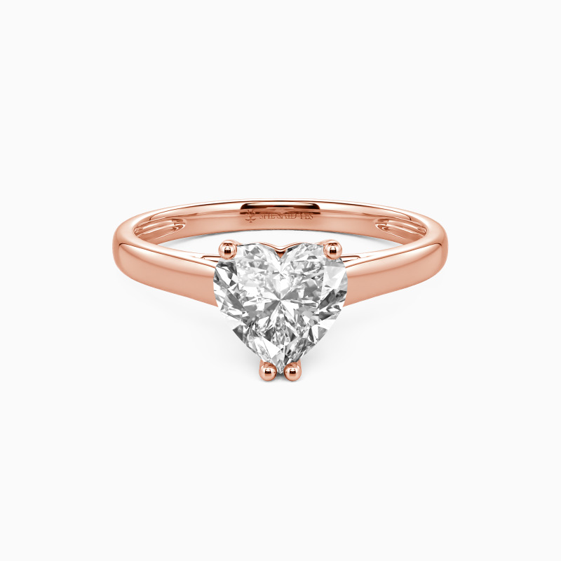 "Love Story" Heart Cut Solitaire Engagement Ring