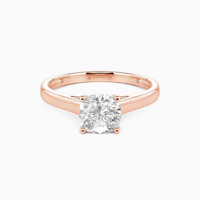 "Love Story" 2.5ct Cushion Cut Solitaire Engagement Ring