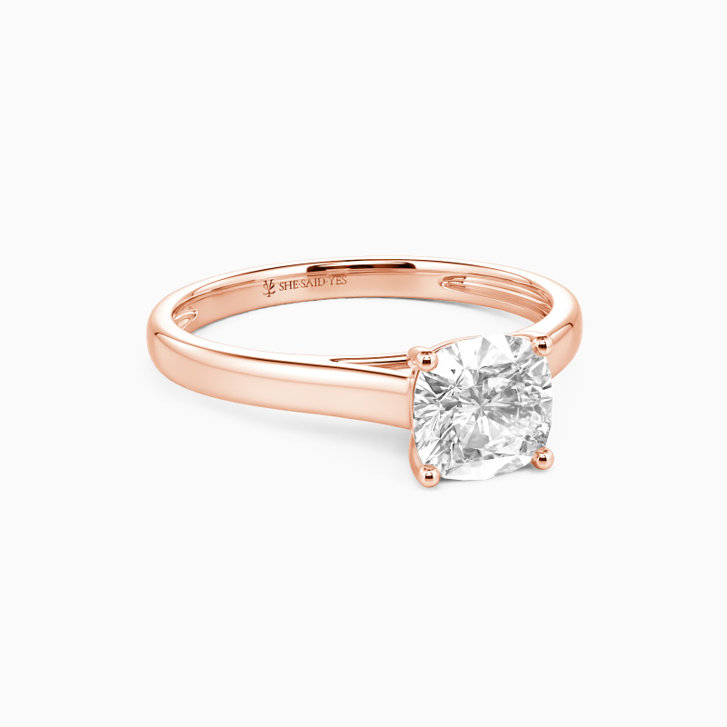 "Love Story" 2.5ct Cushion Cut Solitaire Engagement Ring