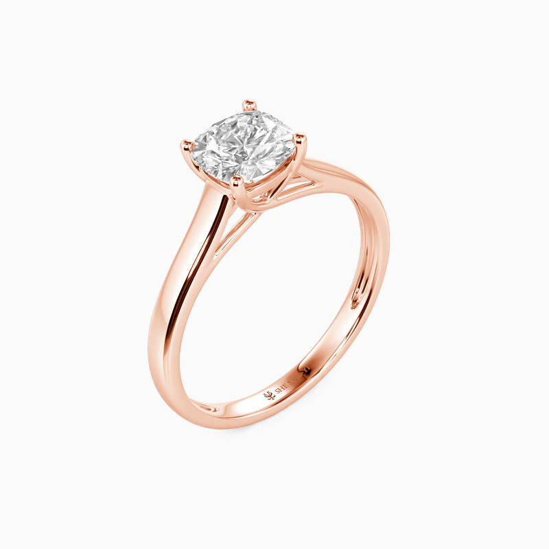 "Love Story" 2.5ct Cushion Cut Solitaire Engagement Ring