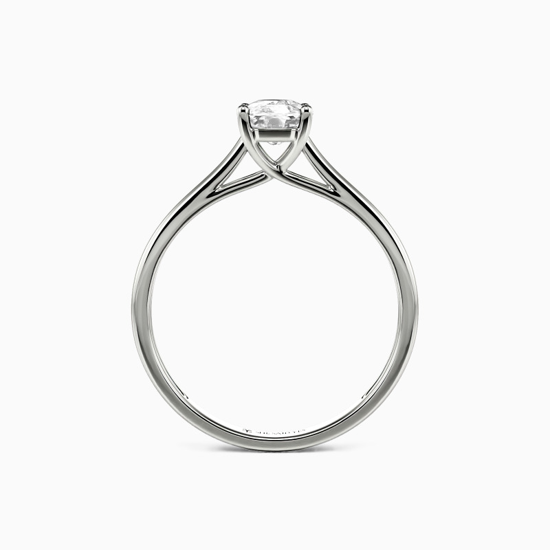 "Liebesgeschichte" 3ct Langkissen-Schliff Solitär Verlobungsring