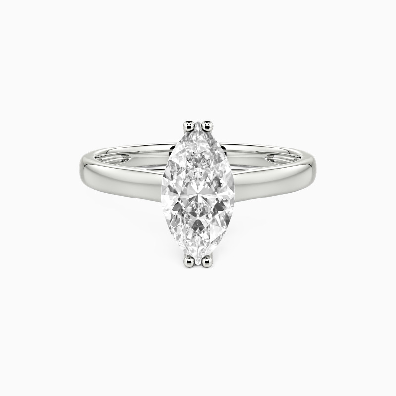 "Love Story" 0.5ct Marquise Cut Solitaire Engagement Ring
