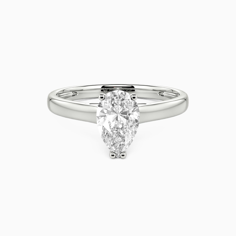 "Love Story" 0.5ct Pear Cut Solitaire Engagement Ring