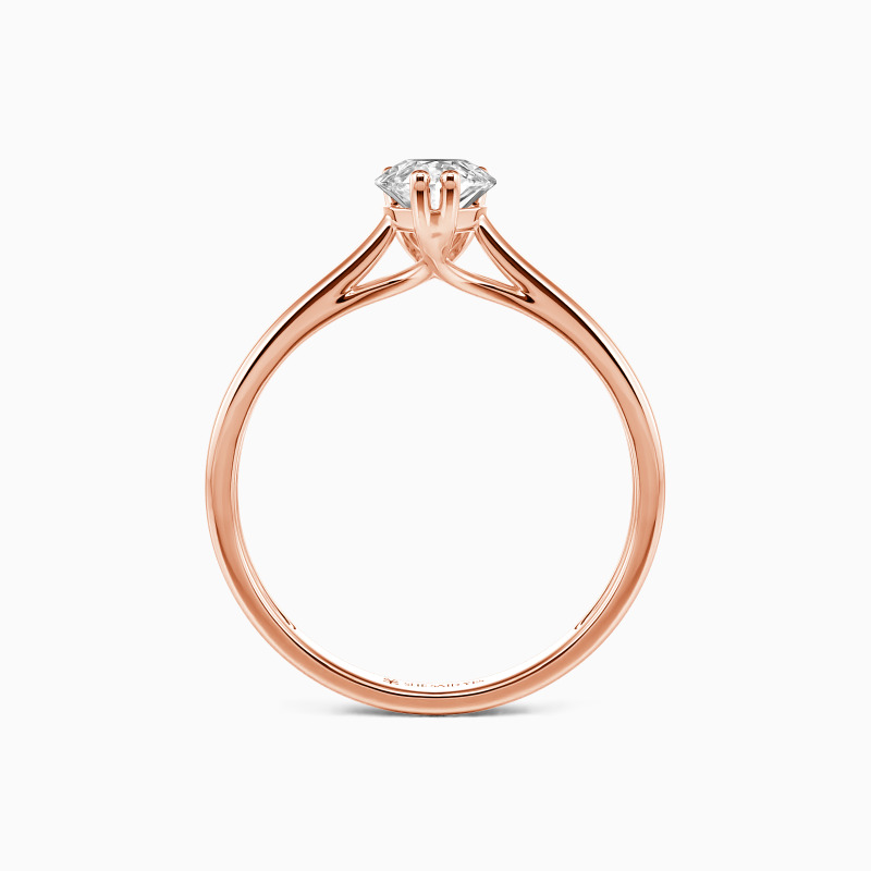 "Love Story" 0.8ct Pear Cut Solitaire Engagement Ring