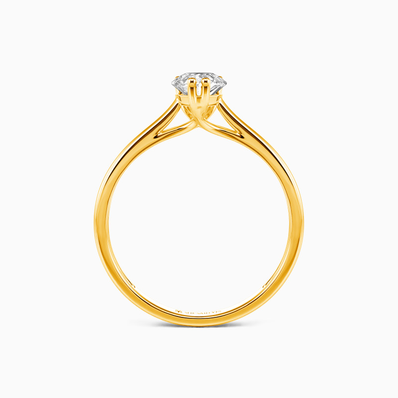 "Liebesgeschichte" 1,5ct Birnenschliff Solitär-Verlobungsring