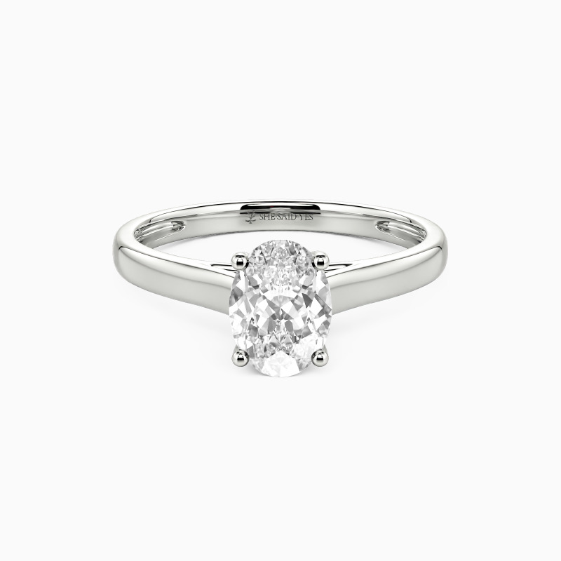"Love Story" 1.5ct Oval Cut Solitaire Engagement Ring