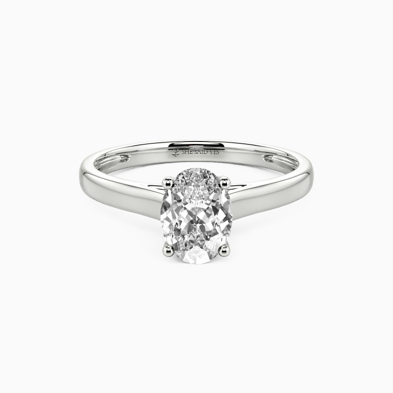 "Love Story" Oval Cut Solitaire Engagement Ring
