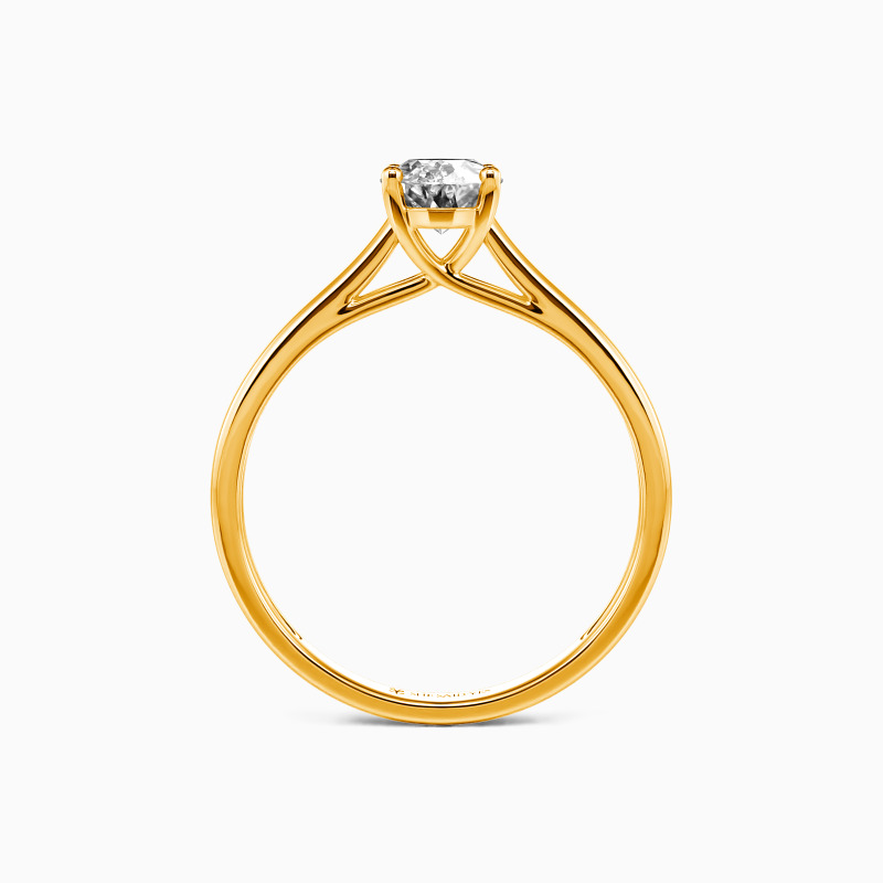 "Love Story" Oval Cut Solitaire Engagement Ring