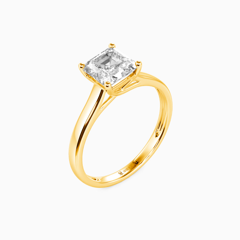 "Love Story" 2ct Asscher Cut Solitaire Engagement Ring