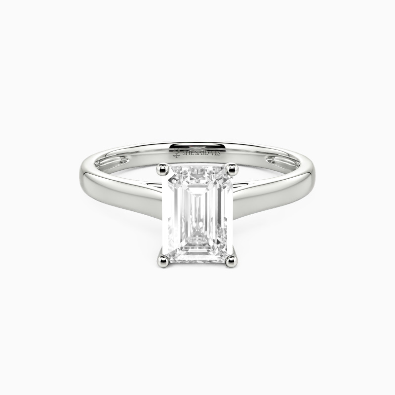"Love Story" 2ct Emerald Cut Solitaire Engagement Ring