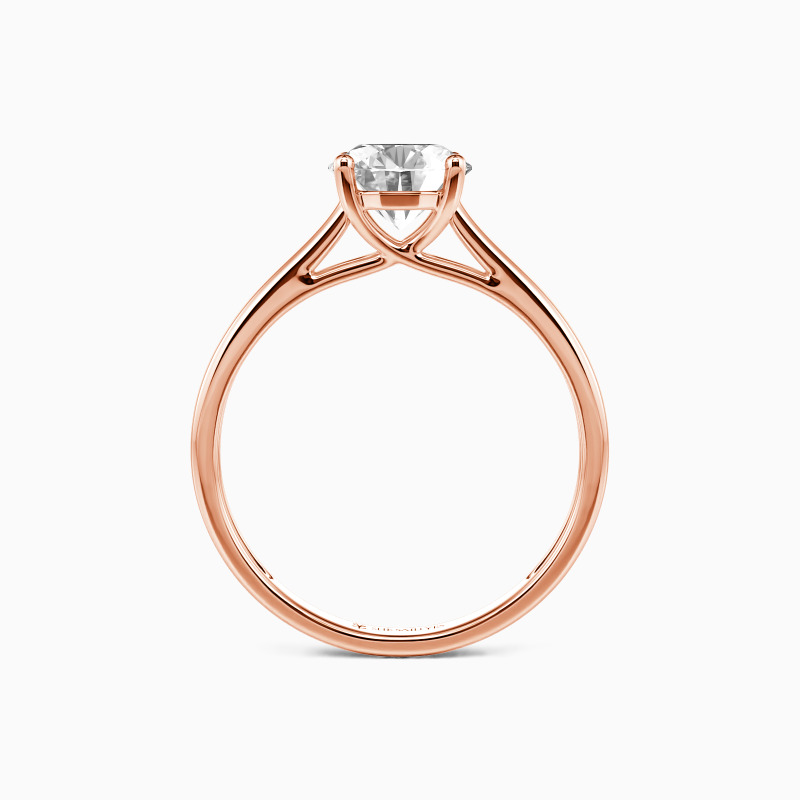 "Liebesgeschichte" 1,2ct Rundschliff Solitär-Verlobungsring