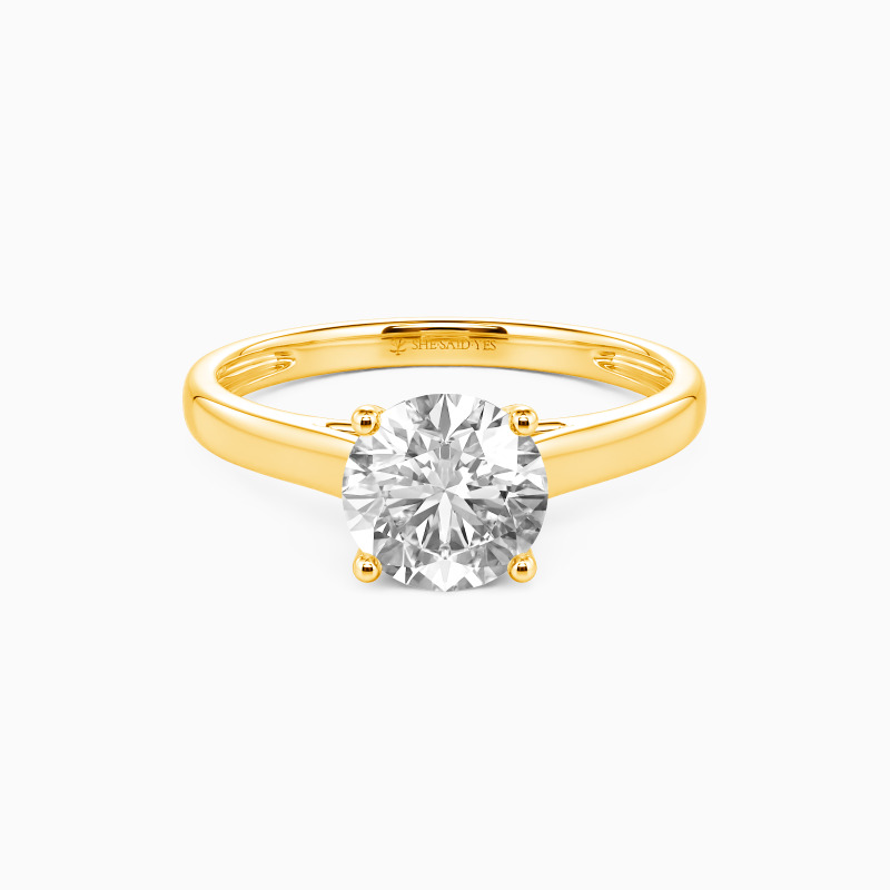 "Love Story" 1.5ct Round Cut Solitaire Engagement Ring