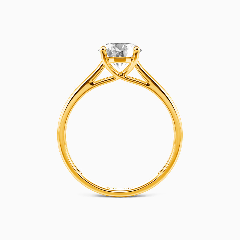 "Love Story" 1.5ct Round Cut Solitaire Engagement Ring