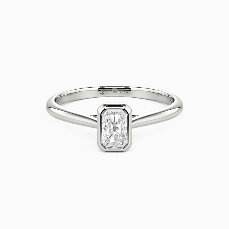 "The Affection Song" 0.4ct Radiant Cut Solitaire Engagement Ring