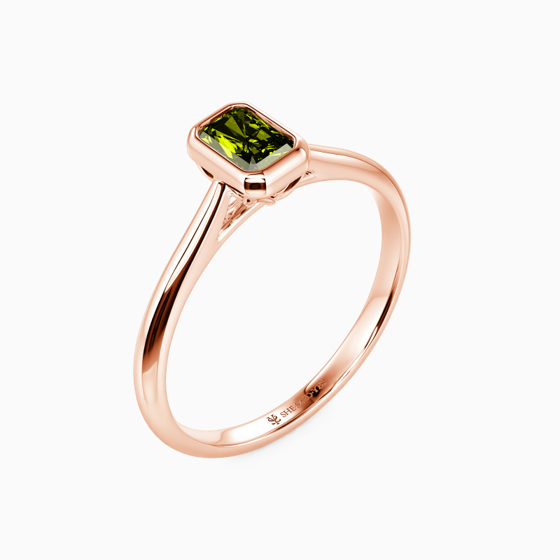 "The Affection Song" 0.4ct Radiant Cut Solitaire Engagement Ring