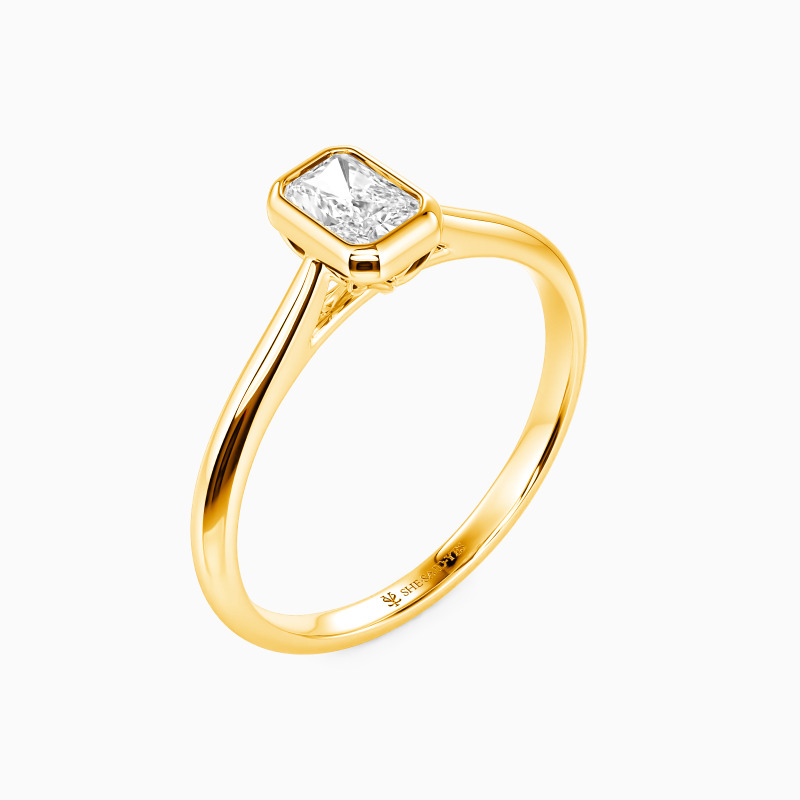 "Das Zärtlichkeitslied" Solitär-Verlobungsring 0,8 ct Radiant-Schliff
