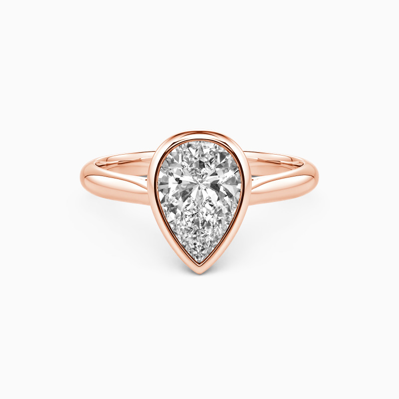 "Love Longing" Pear Cut Solitaire Engagement Ring