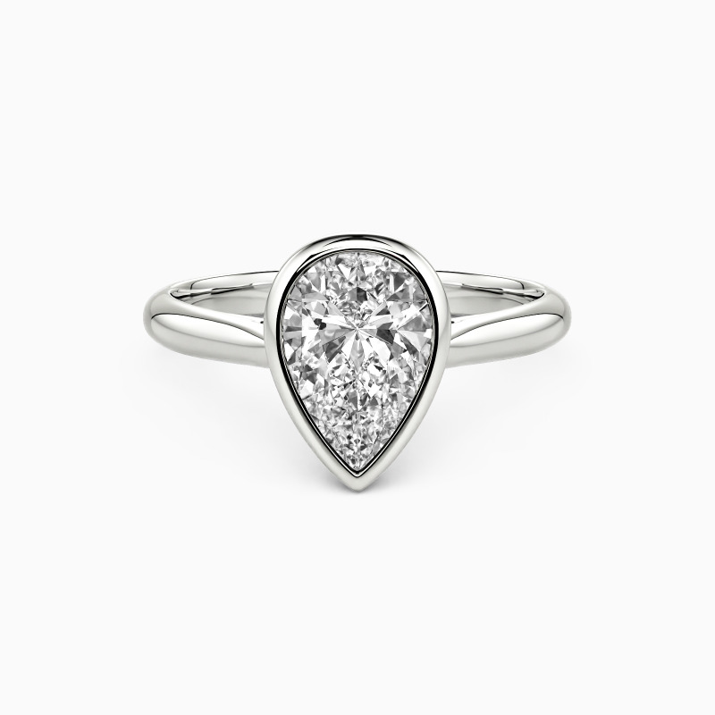 "Love Longing" Pear Cut Solitaire Engagement Ring